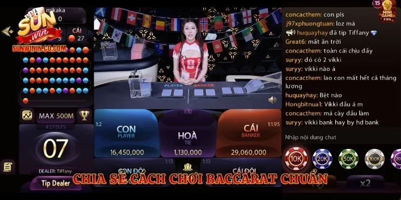 Chia sẻ cách chơi baccarat chuẩn