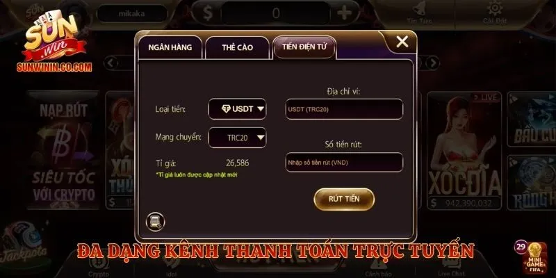 Đa dạng kênh thanh toán trực tuyến